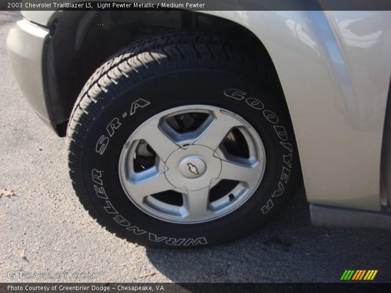 Light Pewter Metallic / Medium Pewter 2003 Chevrolet TrailBlazer LS