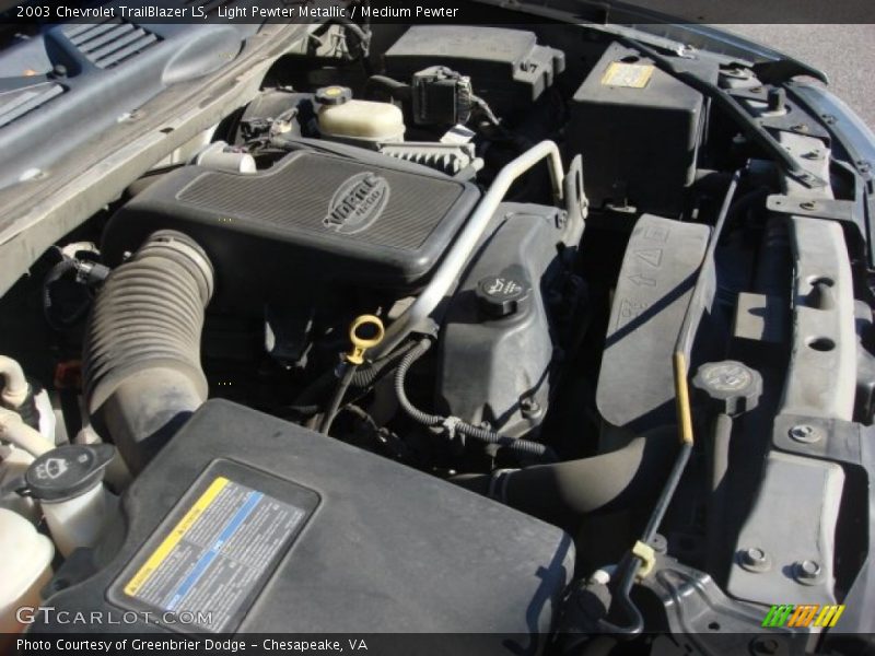 Light Pewter Metallic / Medium Pewter 2003 Chevrolet TrailBlazer LS
