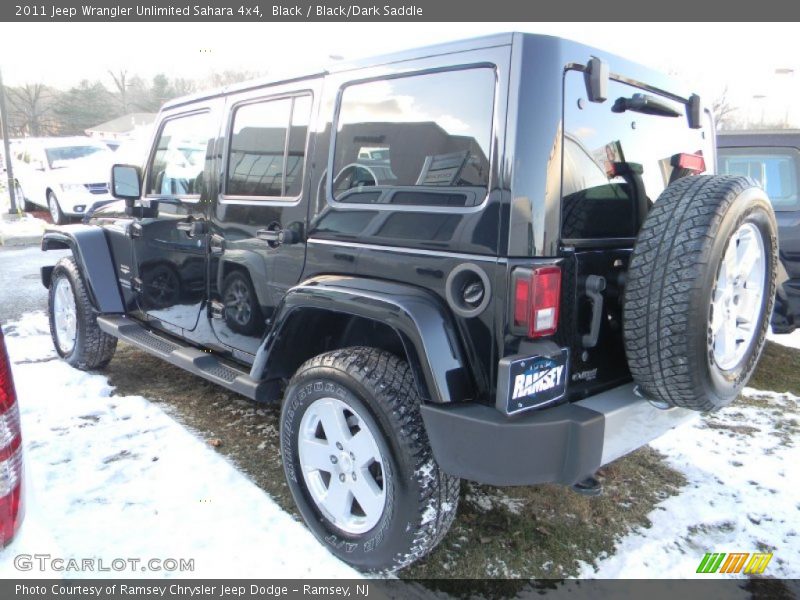 Black / Black/Dark Saddle 2011 Jeep Wrangler Unlimited Sahara 4x4