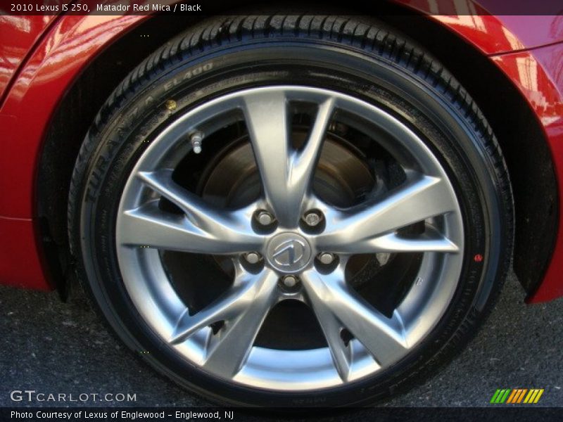 Matador Red Mica / Black 2010 Lexus IS 250