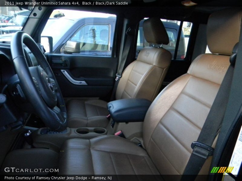 Black / Black/Dark Saddle 2011 Jeep Wrangler Unlimited Sahara 4x4