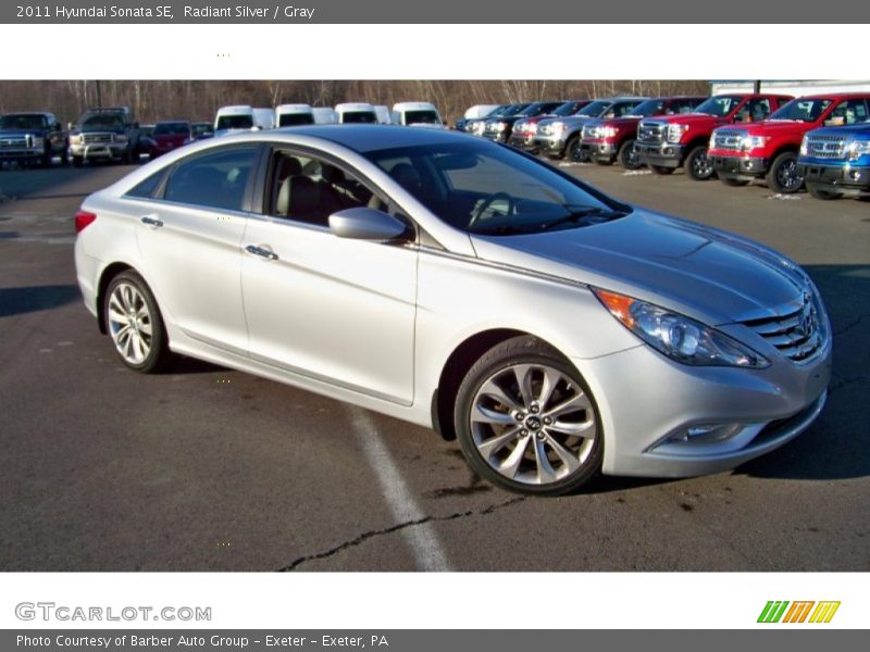 Radiant Silver / Gray 2011 Hyundai Sonata SE