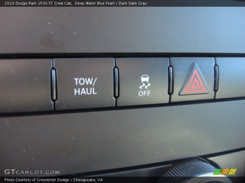 Deep Water Blue Pearl / Dark Slate Gray 2010 Dodge Ram 1500 ST Crew Cab