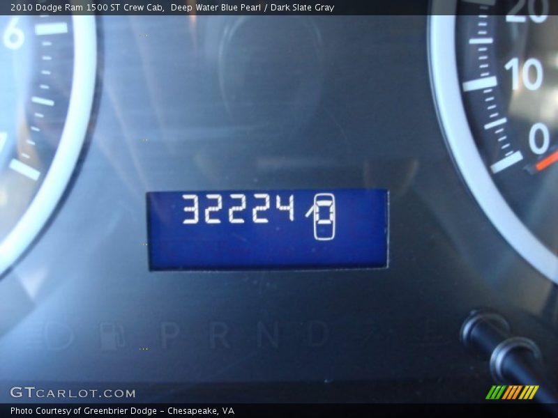 Deep Water Blue Pearl / Dark Slate Gray 2010 Dodge Ram 1500 ST Crew Cab