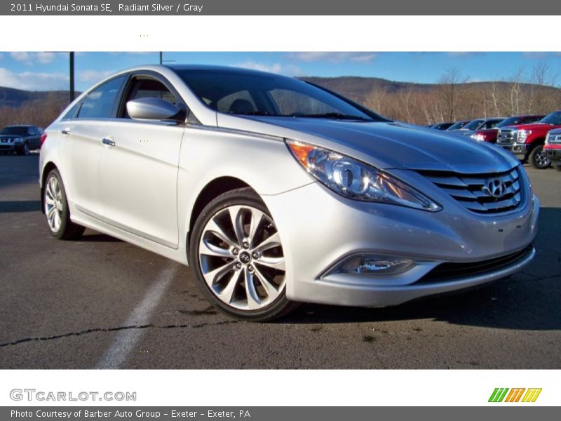 Radiant Silver / Gray 2011 Hyundai Sonata SE