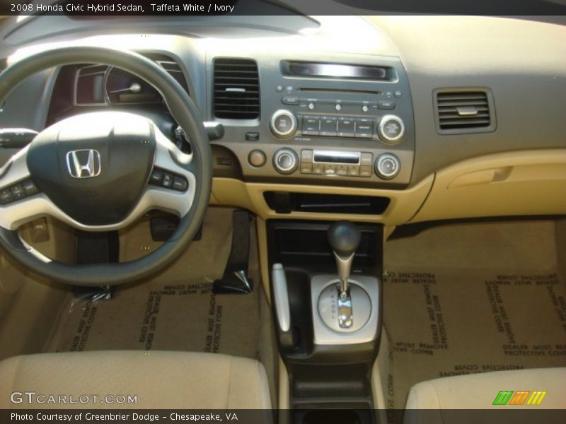 Taffeta White / Ivory 2008 Honda Civic Hybrid Sedan