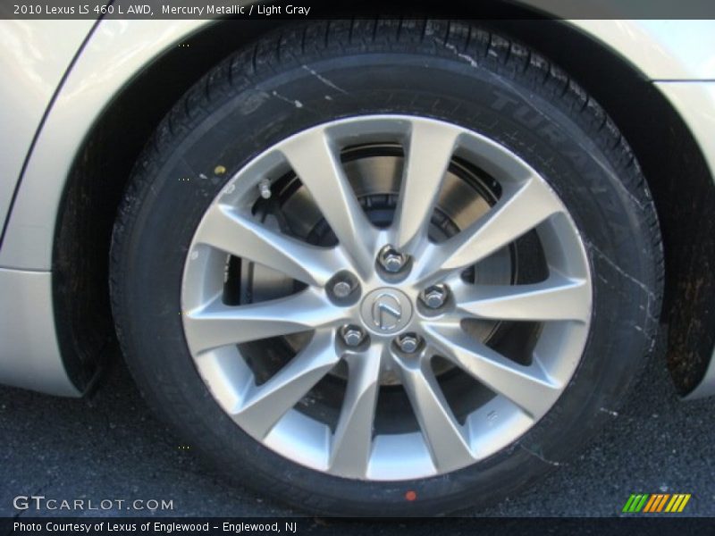 Mercury Metallic / Light Gray 2010 Lexus LS 460 L AWD