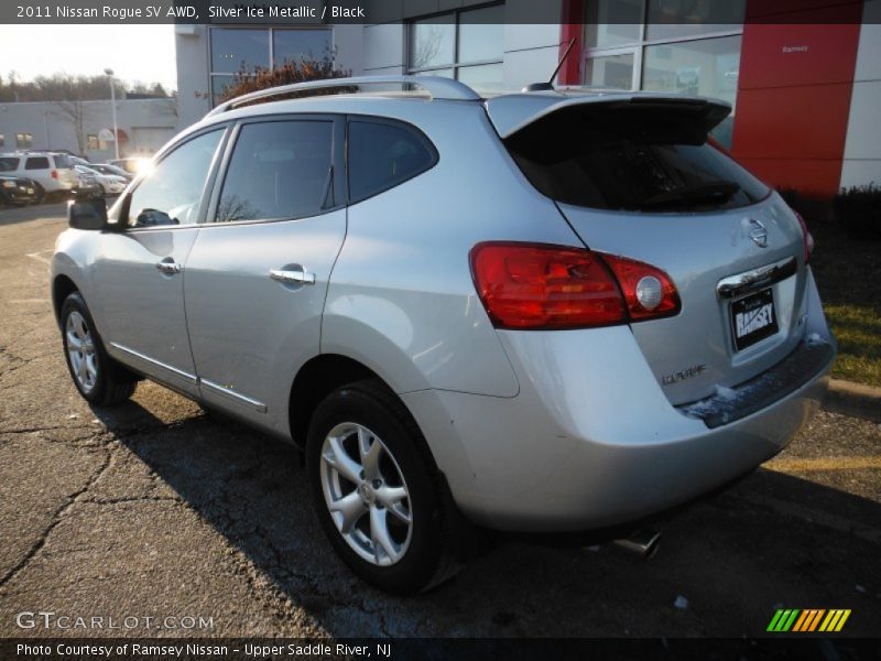 Silver Ice Metallic / Black 2011 Nissan Rogue SV AWD