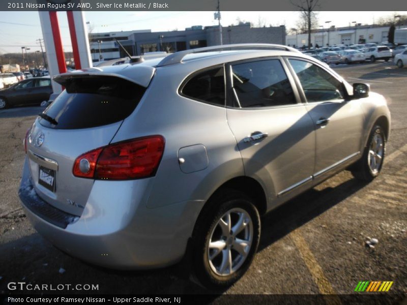 Silver Ice Metallic / Black 2011 Nissan Rogue SV AWD