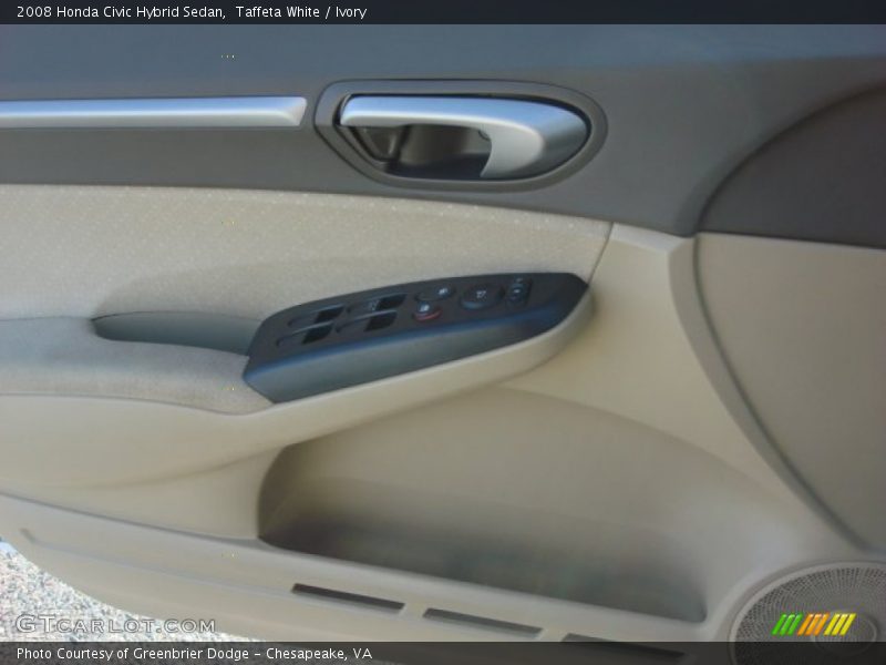 Taffeta White / Ivory 2008 Honda Civic Hybrid Sedan