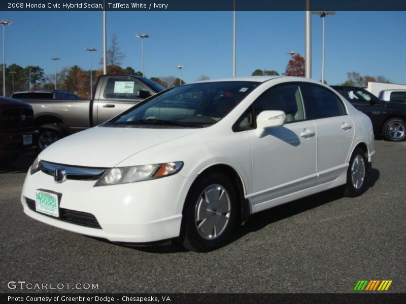 Taffeta White / Ivory 2008 Honda Civic Hybrid Sedan