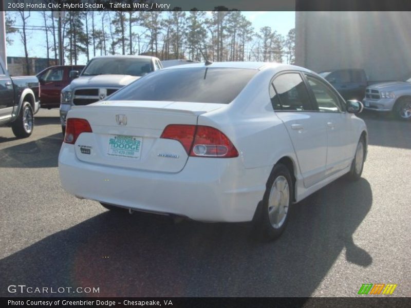 Taffeta White / Ivory 2008 Honda Civic Hybrid Sedan