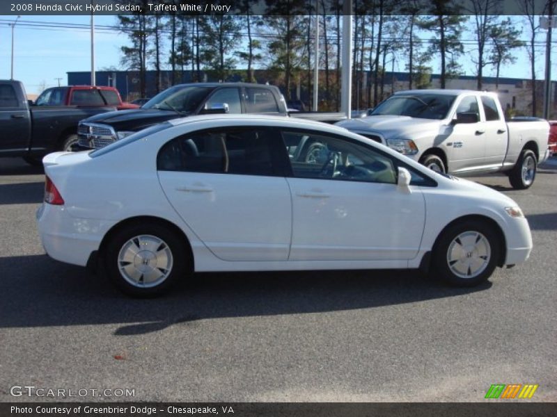 Taffeta White / Ivory 2008 Honda Civic Hybrid Sedan