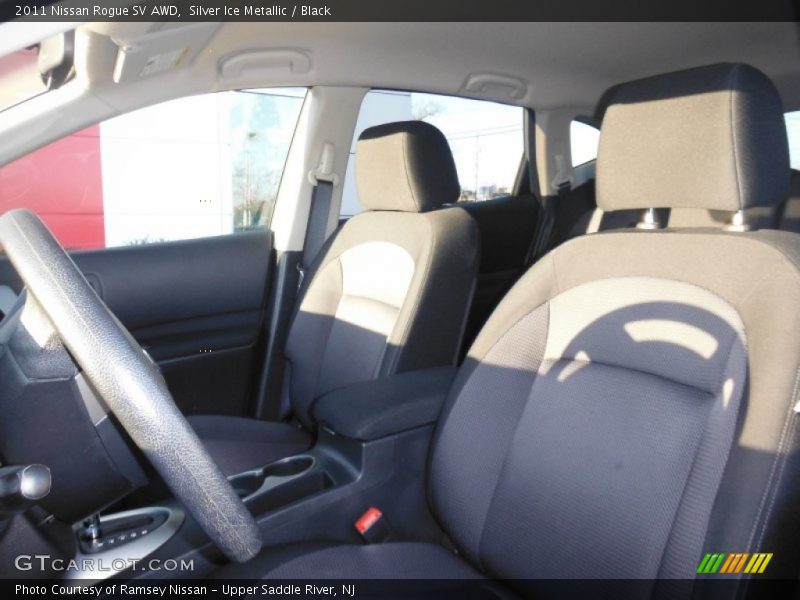 Silver Ice Metallic / Black 2011 Nissan Rogue SV AWD
