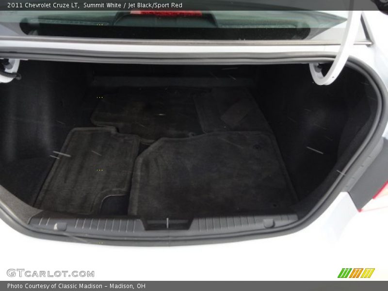 Summit White / Jet Black/Sport Red 2011 Chevrolet Cruze LT