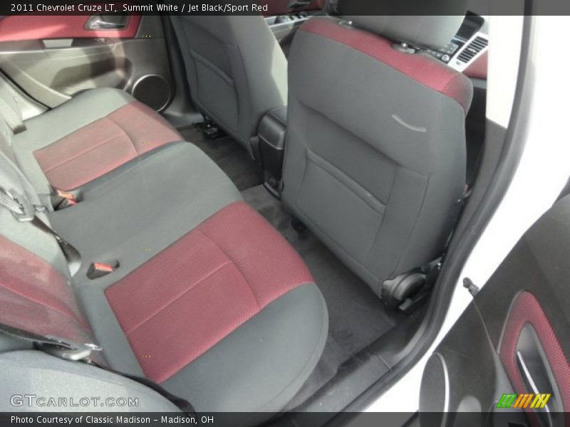 Summit White / Jet Black/Sport Red 2011 Chevrolet Cruze LT