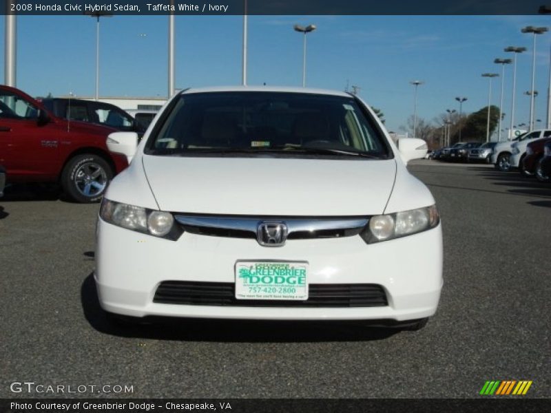 Taffeta White / Ivory 2008 Honda Civic Hybrid Sedan