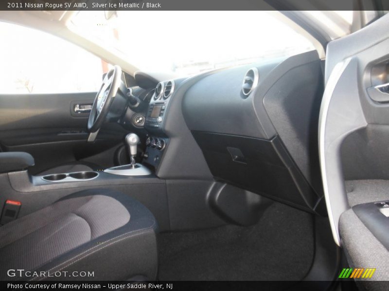 Silver Ice Metallic / Black 2011 Nissan Rogue SV AWD