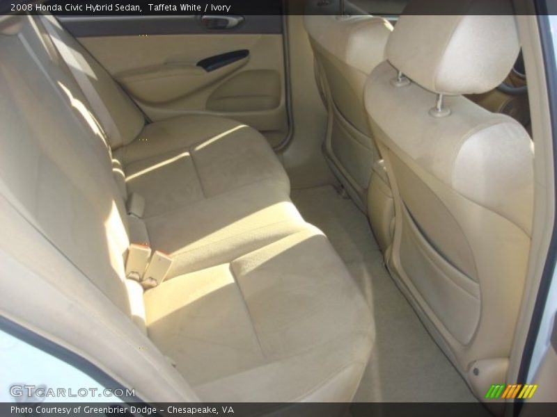 Taffeta White / Ivory 2008 Honda Civic Hybrid Sedan