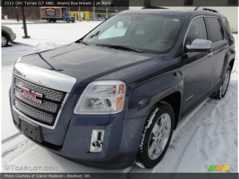 Atlantis Blue Metallic / Jet Black 2013 GMC Terrain SLT AWD