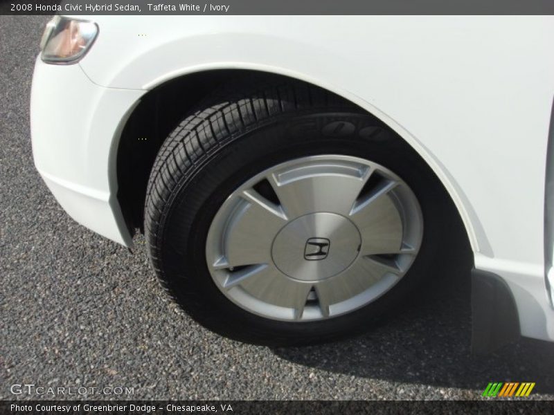 Taffeta White / Ivory 2008 Honda Civic Hybrid Sedan