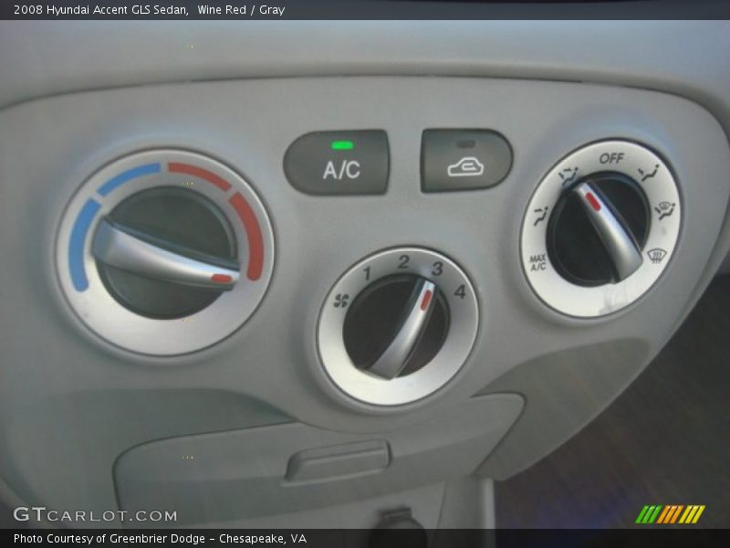 Wine Red / Gray 2008 Hyundai Accent GLS Sedan