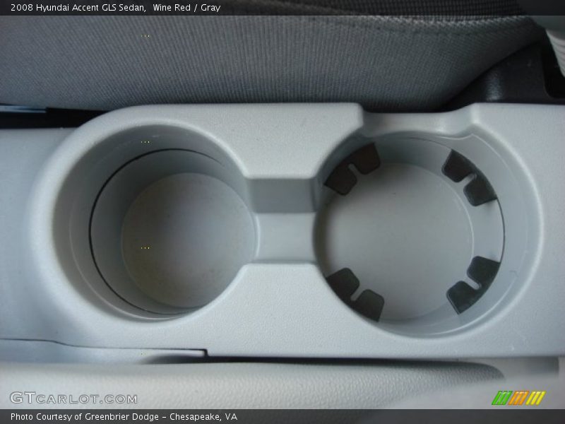 Wine Red / Gray 2008 Hyundai Accent GLS Sedan