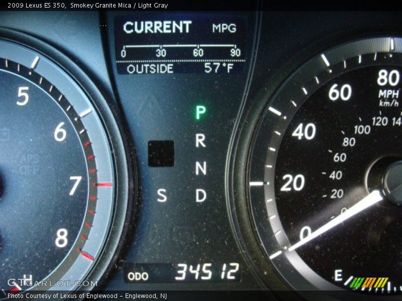 Smokey Granite Mica / Light Gray 2009 Lexus ES 350