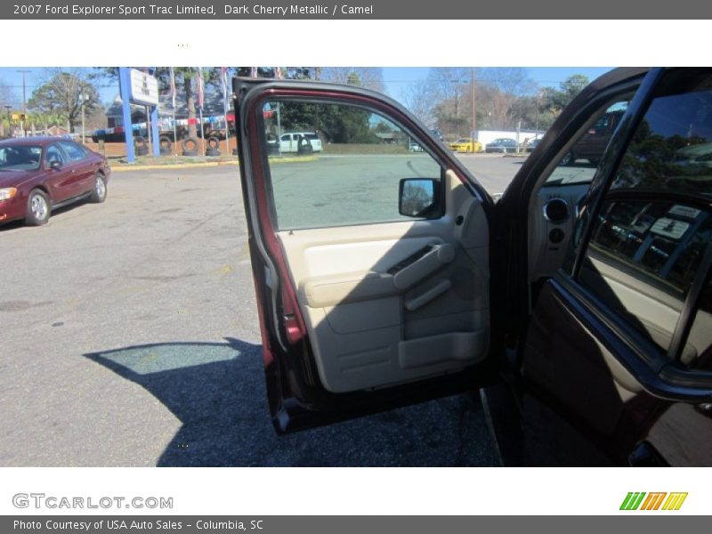 Dark Cherry Metallic / Camel 2007 Ford Explorer Sport Trac Limited