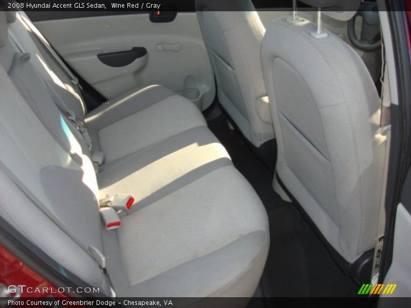 Wine Red / Gray 2008 Hyundai Accent GLS Sedan
