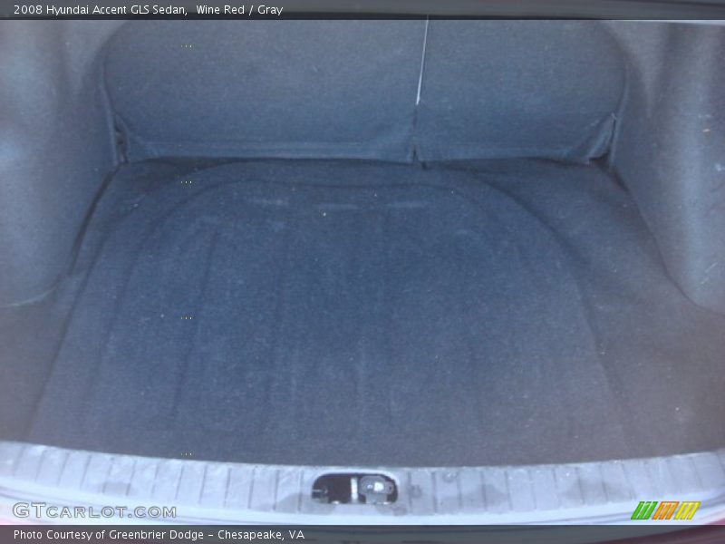 Wine Red / Gray 2008 Hyundai Accent GLS Sedan