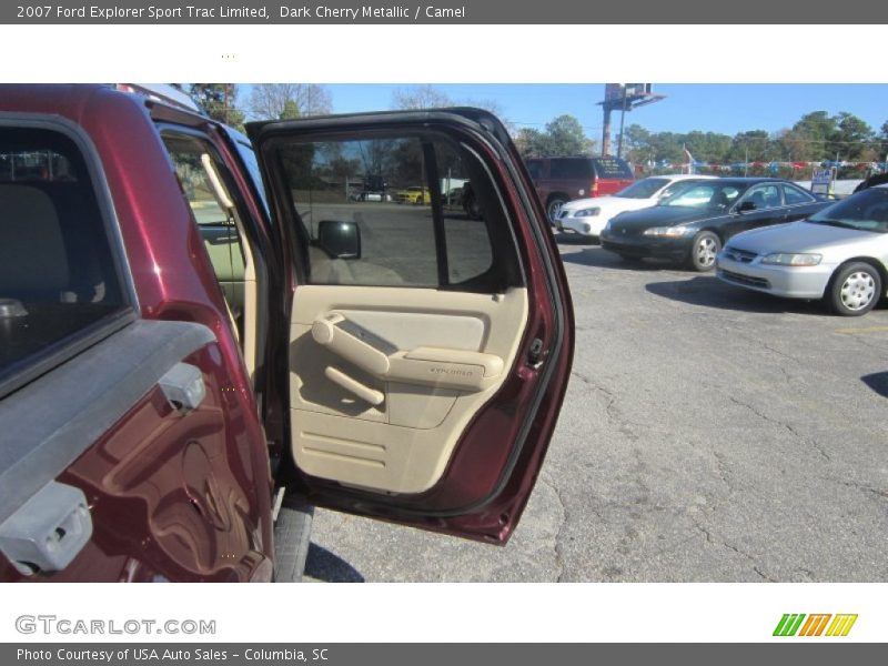 Dark Cherry Metallic / Camel 2007 Ford Explorer Sport Trac Limited
