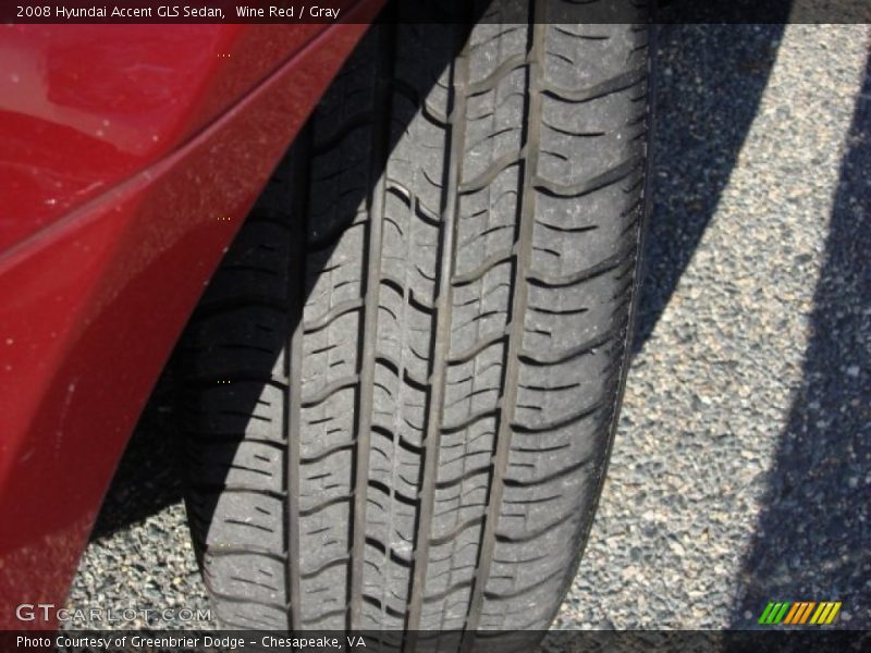 Wine Red / Gray 2008 Hyundai Accent GLS Sedan