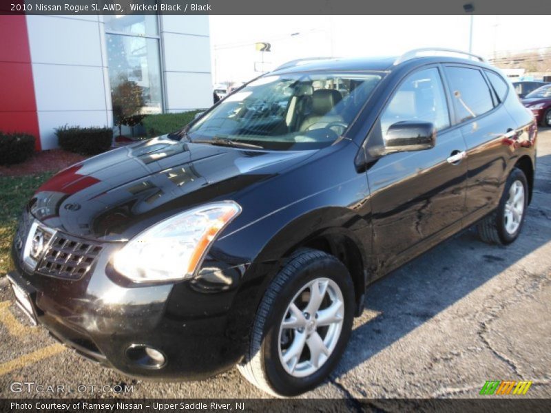 Wicked Black / Black 2010 Nissan Rogue SL AWD