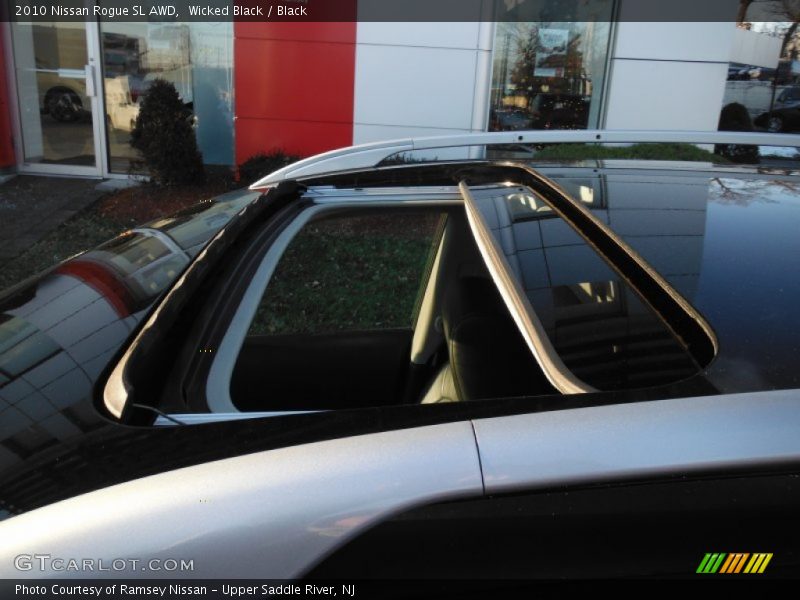 Wicked Black / Black 2010 Nissan Rogue SL AWD