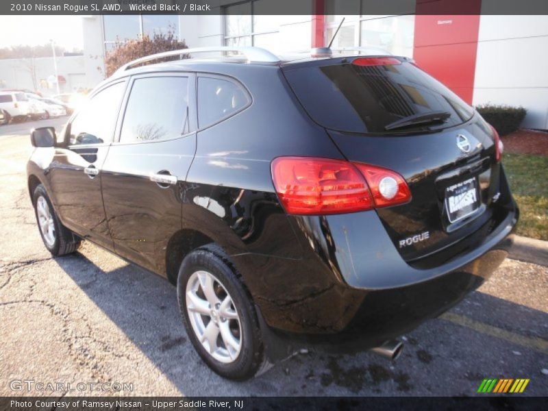Wicked Black / Black 2010 Nissan Rogue SL AWD