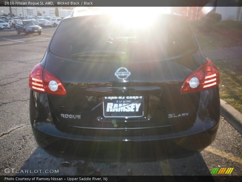 Wicked Black / Black 2010 Nissan Rogue SL AWD