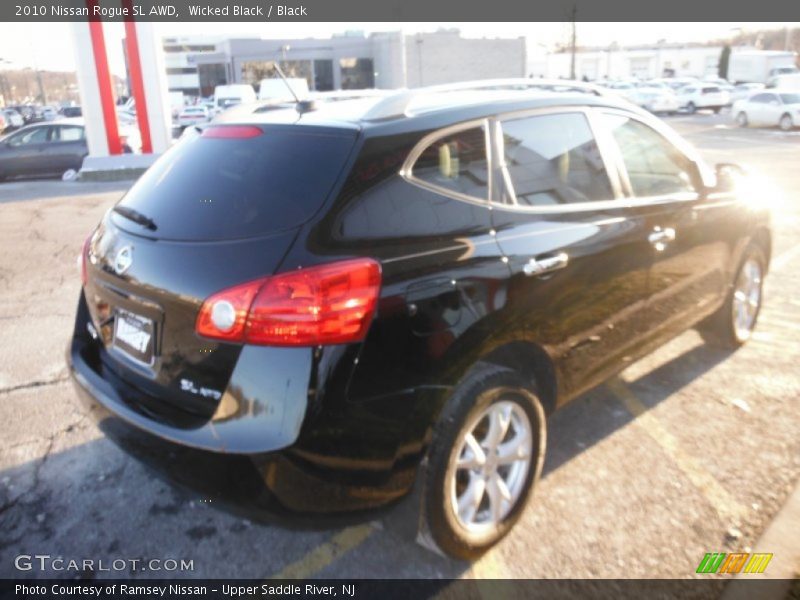 Wicked Black / Black 2010 Nissan Rogue SL AWD