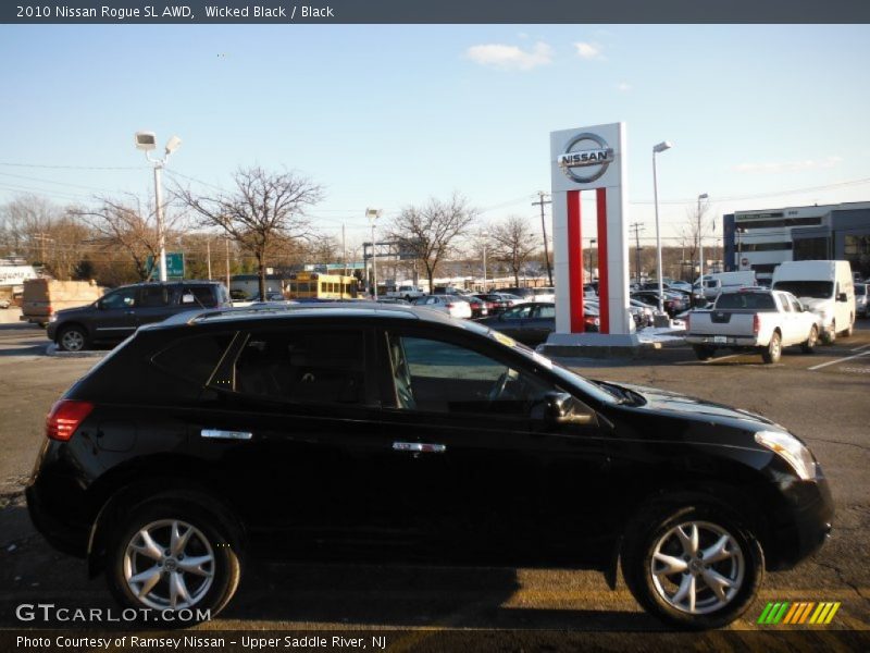 Wicked Black / Black 2010 Nissan Rogue SL AWD