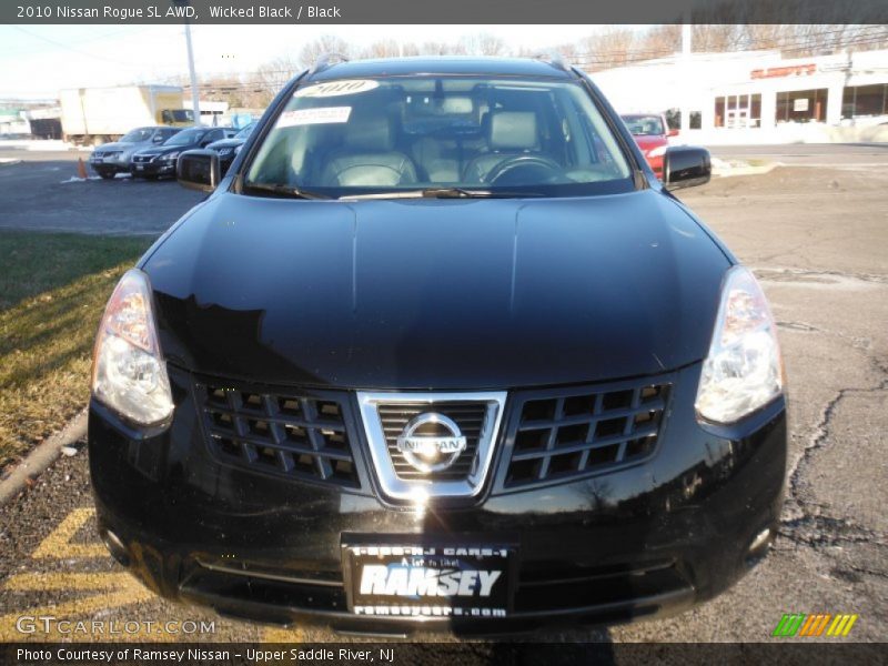 Wicked Black / Black 2010 Nissan Rogue SL AWD