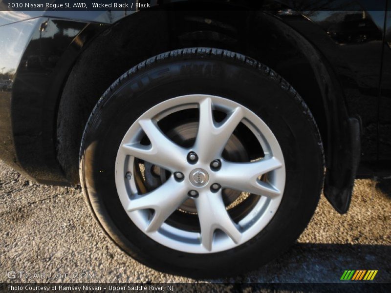 Wicked Black / Black 2010 Nissan Rogue SL AWD