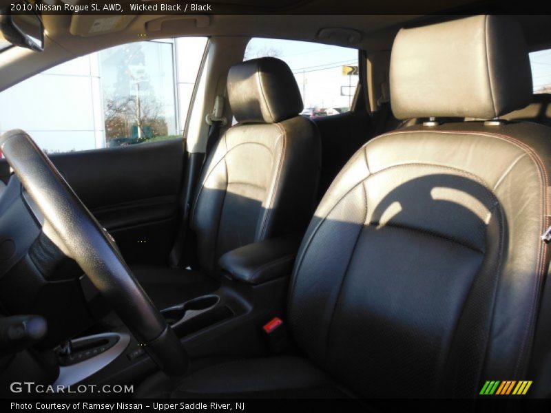 Wicked Black / Black 2010 Nissan Rogue SL AWD