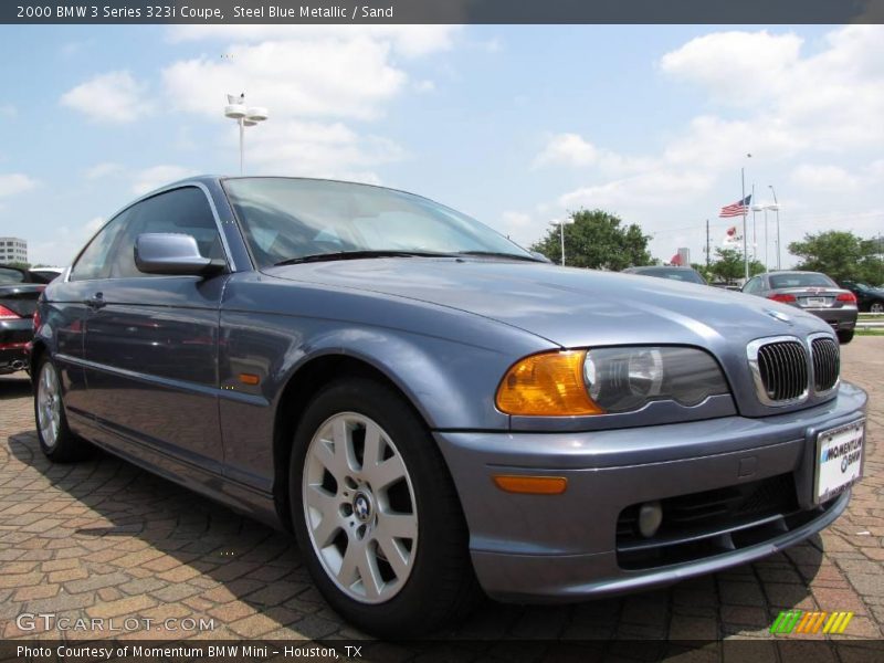 Steel Blue Metallic / Sand 2000 BMW 3 Series 323i Coupe