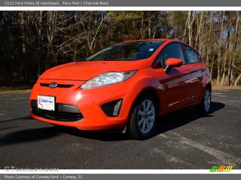 Race Red / Charcoal Black 2012 Ford Fiesta SE Hatchback