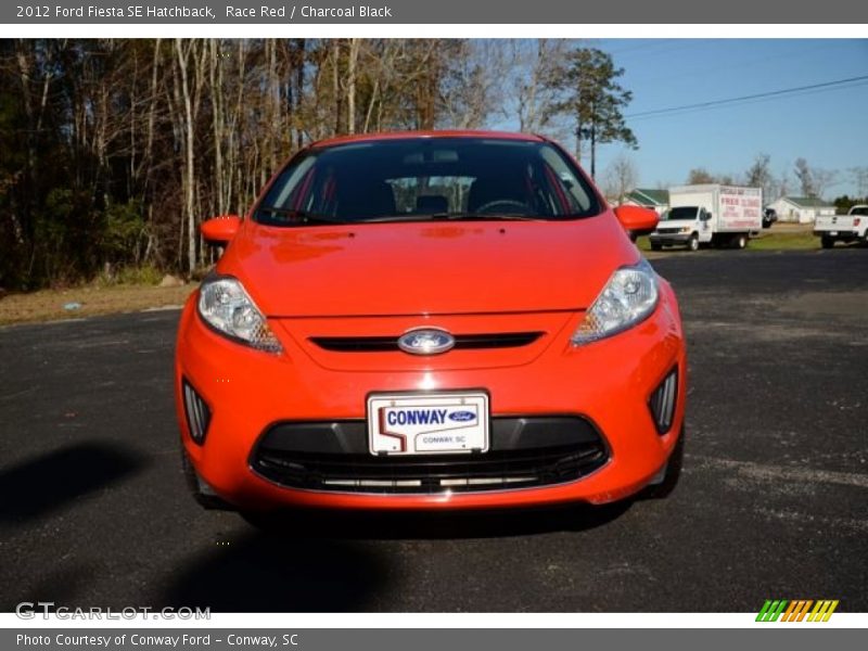 Race Red / Charcoal Black 2012 Ford Fiesta SE Hatchback