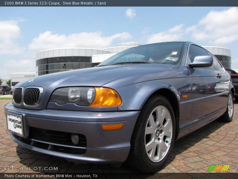 Steel Blue Metallic / Sand 2000 BMW 3 Series 323i Coupe