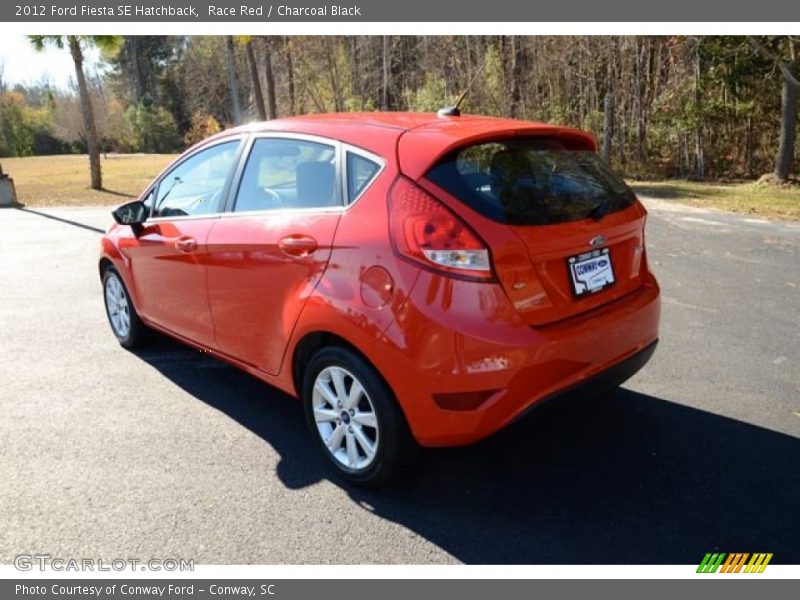 Race Red / Charcoal Black 2012 Ford Fiesta SE Hatchback