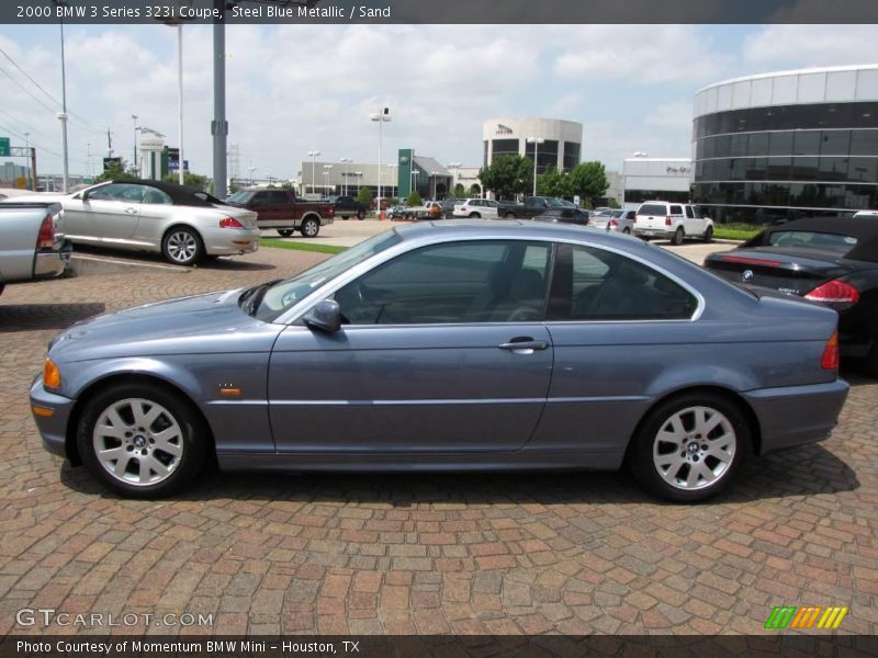 Steel Blue Metallic / Sand 2000 BMW 3 Series 323i Coupe