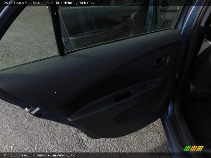 Pacific Blue Metallic / Dark Gray 2012 Toyota Yaris Sedan