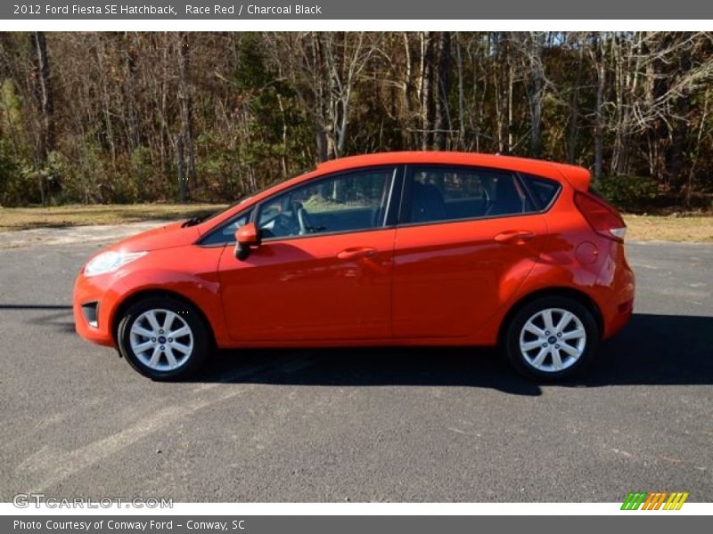 Race Red / Charcoal Black 2012 Ford Fiesta SE Hatchback